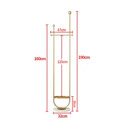 Perchero de hierro para ropa, mueble de dormitorio nórdico, sencillo, moderno, de metal, multifuncional, para porche
