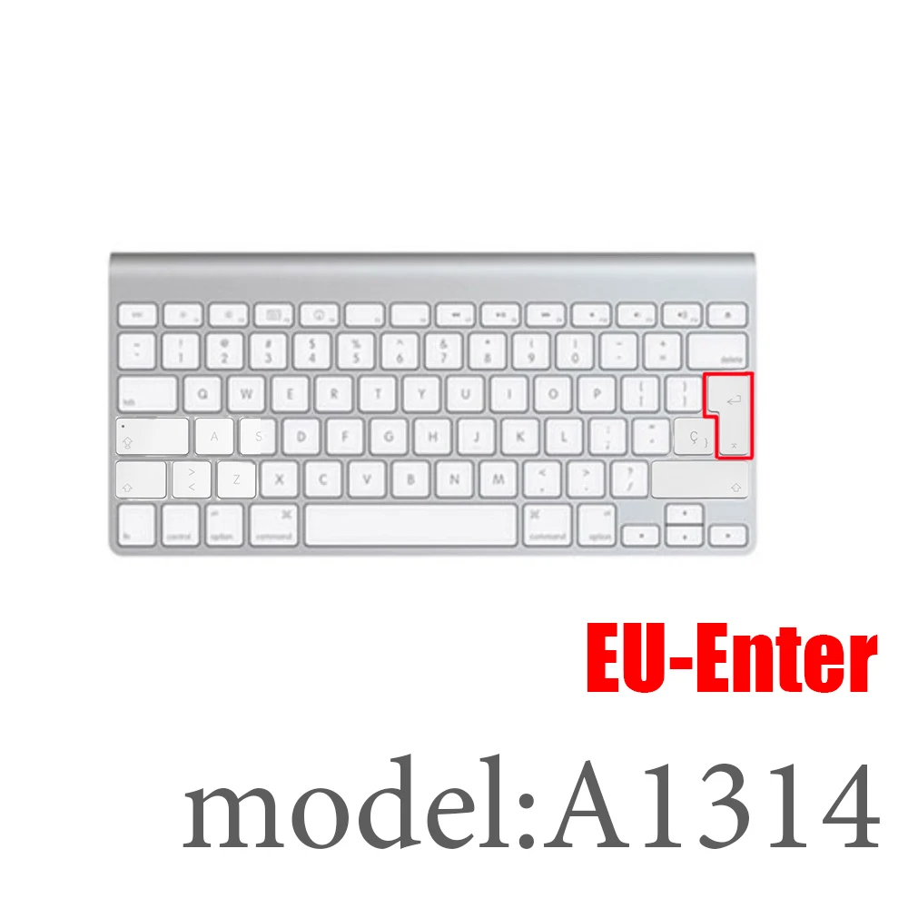 EUkey-A1314 Настольный ПК для Apple Bluetooth Беспроводной клавиатура MLA22LL/A1644 A1314 IMAC Клавиатура Защитная крышка Силиконовая крышка Версия США/ЕС - Цвет: EUkey-A1314