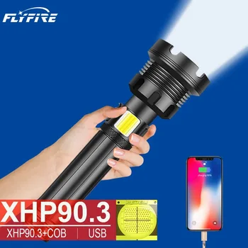 

XHP90.3 High Power Led Flashlight XHP90 Most Powerful Flashlight Torches XHP70.2 Tactical Flashlight Usb Rechargeable Hand Light
