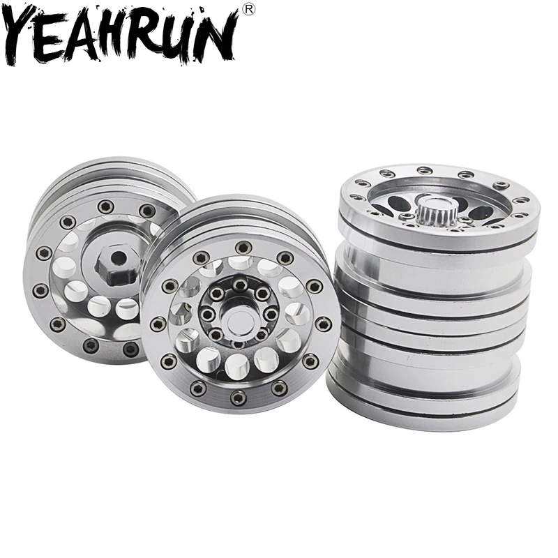 Колесные диски YEAHRUN 4 шт./компл. 1 9 дюйма сплав Beadlock Ширина 30 мм синий серебристый