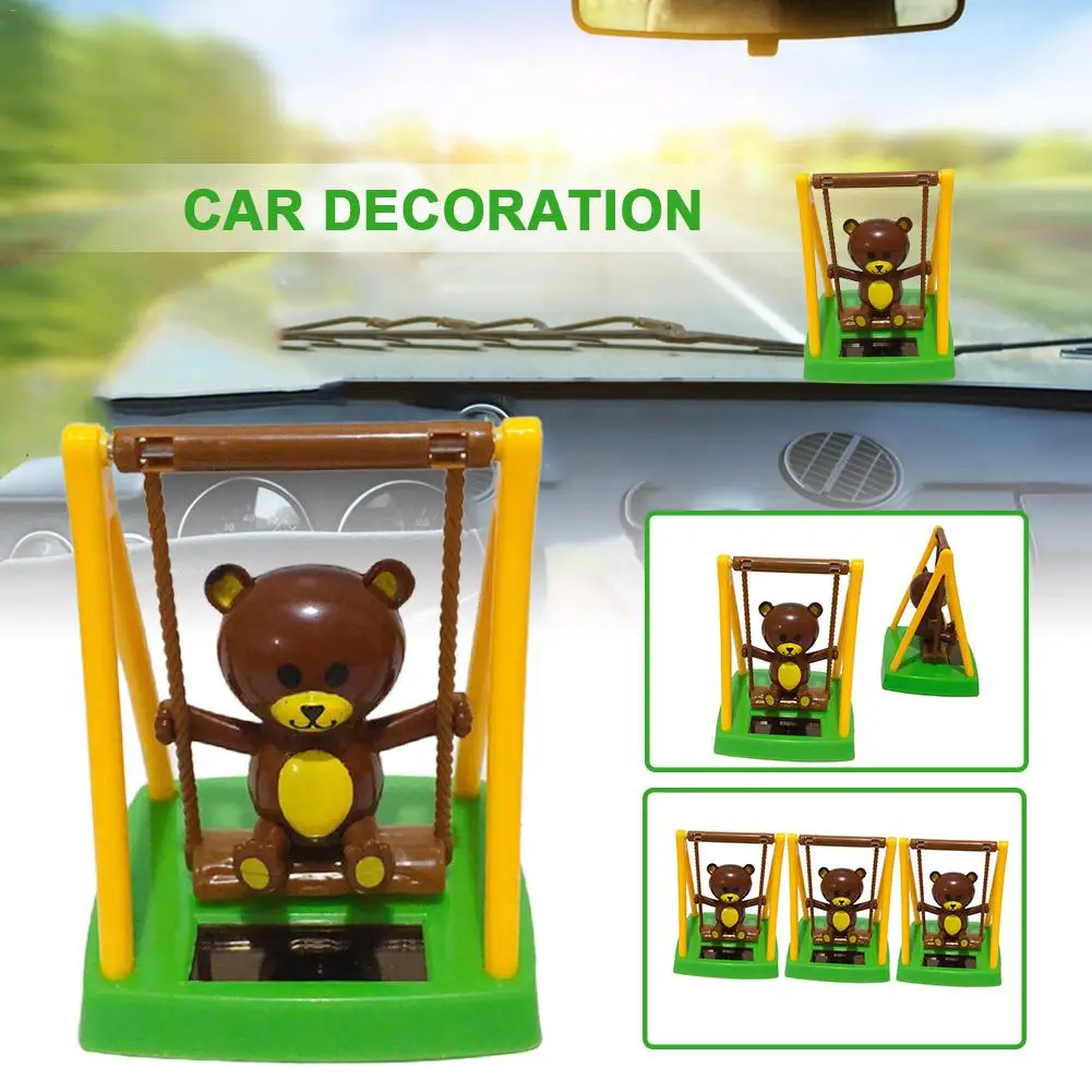 

New Fashion car toy Solar Powered Dancing Animal Swinging Animated Bobble Dancer Toy Car Decor Kids Toys Gift