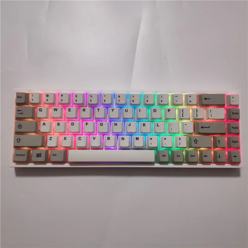 Keydous nj68 Programmable Bluetooth-compatible 68 mechanical keyboard hot swap kailh box TTC ACE wireless RGB Brass plate