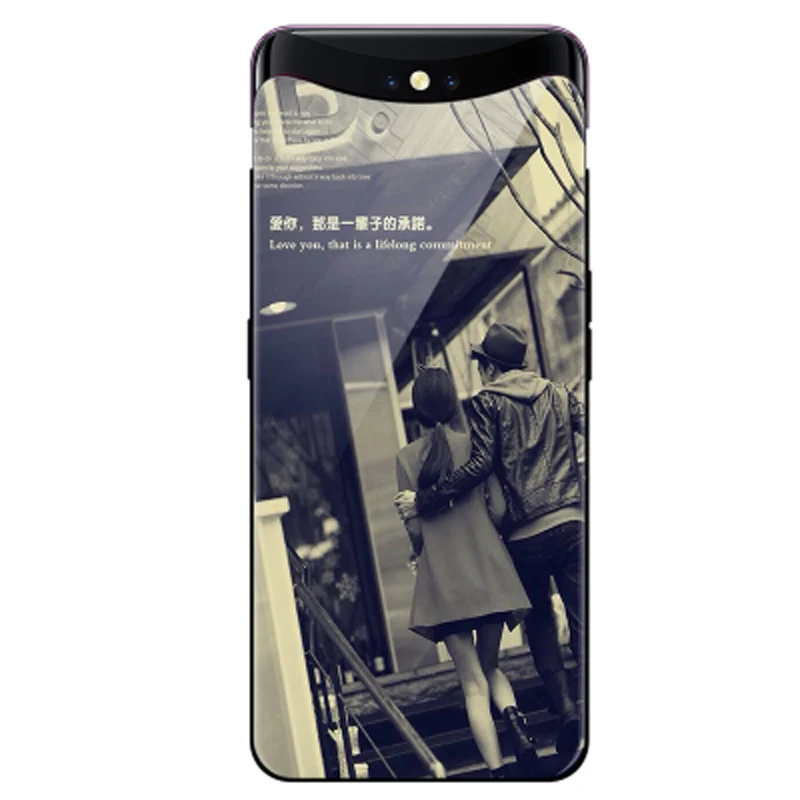 Для OPPO FIND X case FINDX Силиконовый ТПУ Рамка+ закаленное стекло Жесткий чехол для OPPO Find X Стеклянные чехлы для телефонов