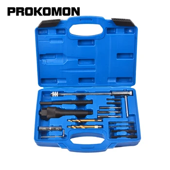 

16Pcs Damaged Glow Plug Removal Garage Drill & Wrench Car Tool 8mm 10mm CDI Engine