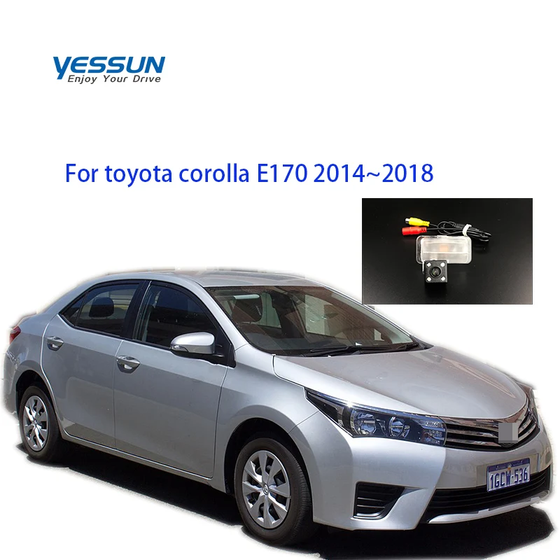 Yessun Автомобильная задняя камера номерной знак лампа OEM для toyota corolla E170~ камера заднего вида ntsc или pal