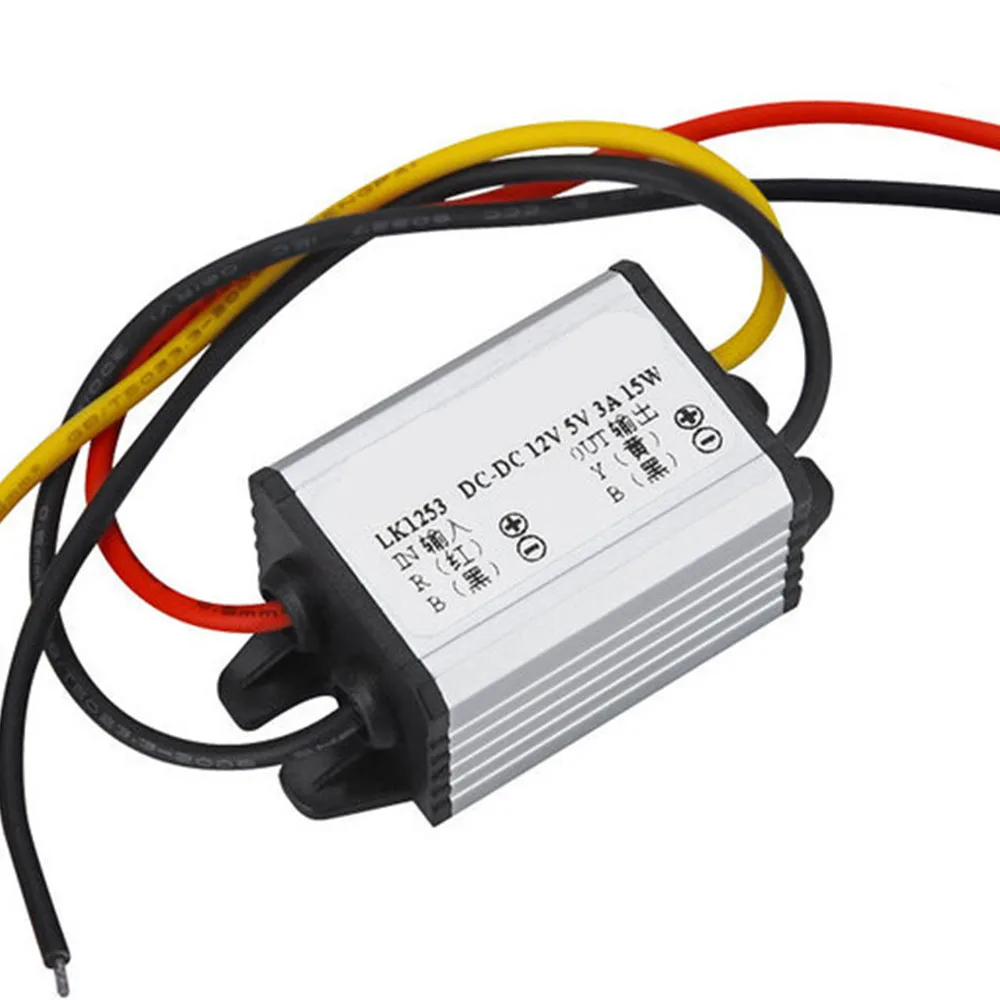 Водонепроницаемый постоянного тока DC понижающий преобразователь 12V постоянного тока до 6В 3A 18 Вт Мощность модуль питания