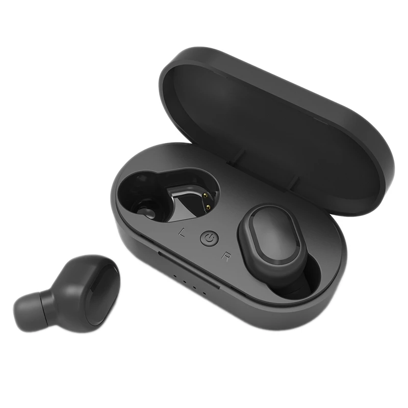Hot M1 TWS 5 0 Bluetooth Earphones 3D Stereo Wireless Earphones Earbuds Headset for Android Ios Fone De Ouvido with Dual Mic Bla