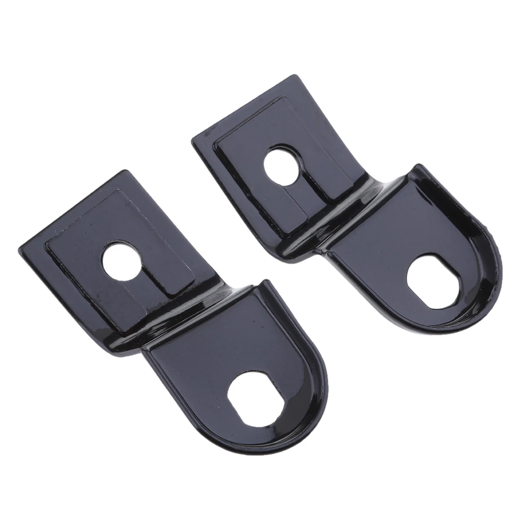 Front/Rear Turn Signal Fork Clamps Shock Bracket Relocater Holder - Black