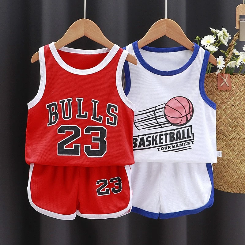 kid suits Summer Boys Basketball Uniform Children's Tracksuits Sports Suits Toddler Clothing Sets Leisure Kids Vest T Shirt+shorts 2pcs children's clothing sets expensive