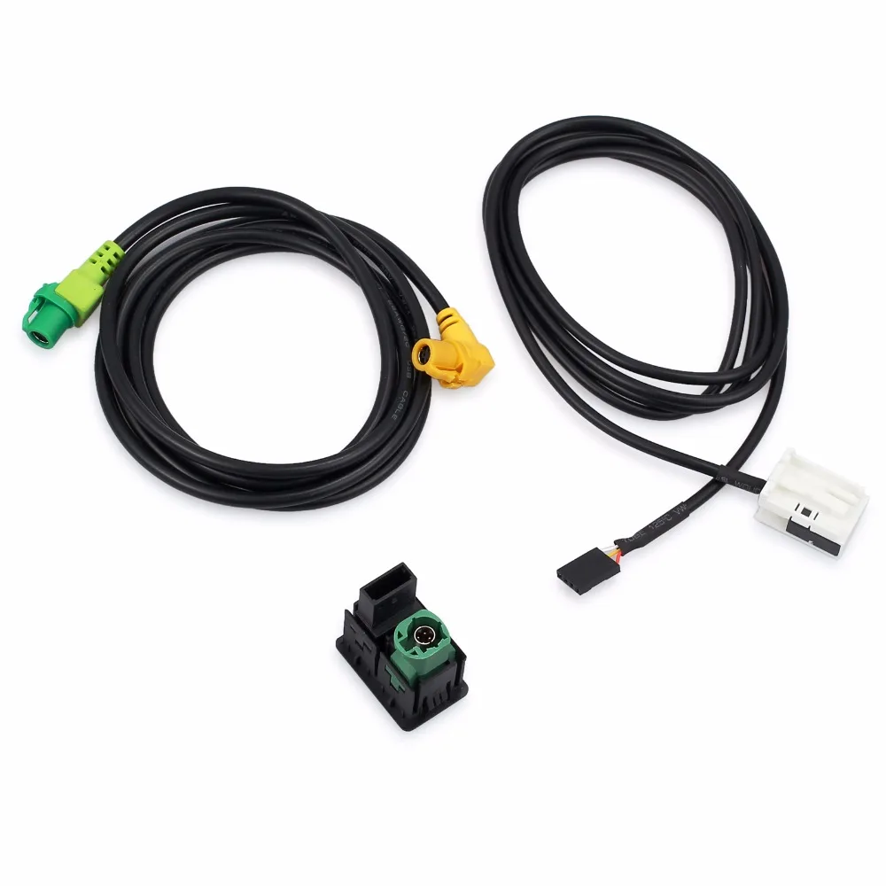 AUTOUTLET для USB вспомогательный переключатель гнездо кабель адаптер для V W Golf RCD510 RCD300+ 2005-2013