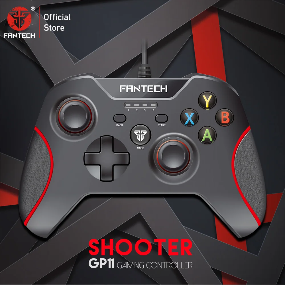 

Fantech GP11 Gamepad LED Colorful lights Ergonomic design and vibration function For PS3 XIAOMIBOX PC Gamer
