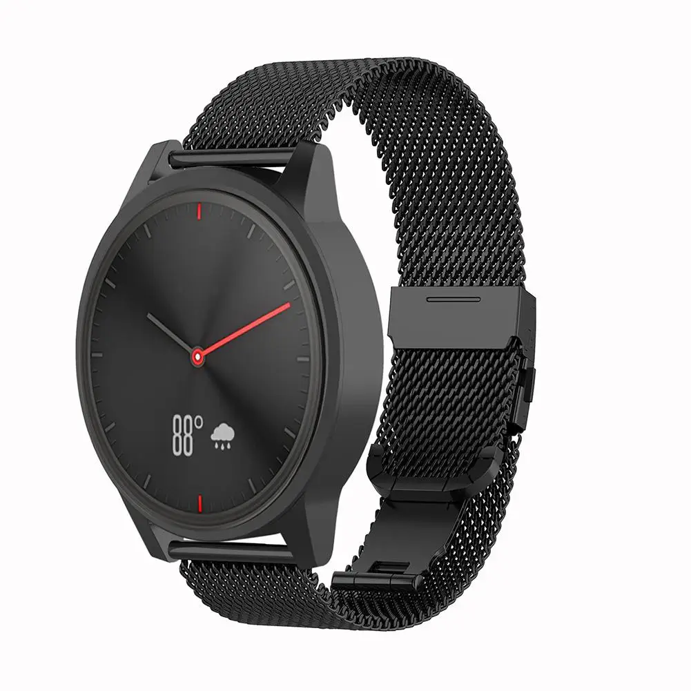 20 мм Миланский металлический ремешок для часов Ремешок для Garmin VIVOMOVE HR Vivoactive 3 Forerunner 645 умный Браслет