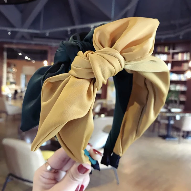 

1PC New Cross Bow Hairbands Women Twist Fabric Headwear Lady Solid Color Turban Cloth Female Hair Accessories