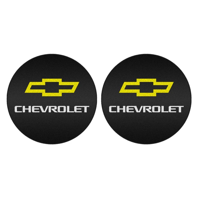 Car 1/2PCS Coasters Anti-Slip Pad Epoxy Cup Holder Mat For Chevrolet Cruze Lacetti Captiva Trax Impala Camaro Sonic Spark Sail 2PCS Chevrolet