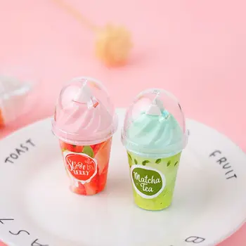 

Cute Milk Tea Cup Modeling Correction Tape Stationery Corrector Student Altered M0XB