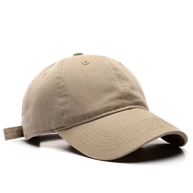 plain khaki baseball cap
