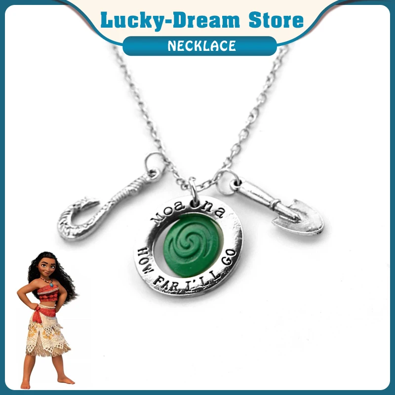 Полинезия принцесса Моана Diy надпись ожерелья девушки Фильм Косплей Костюм