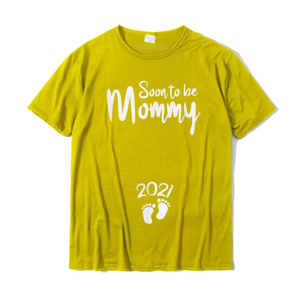 Print Top T-shirts Oversized Short Sleeve Printed On 100% Cotton Fabric Crewneck Mens T Shirt Comics Tops Shirt Summer Soon to be Mommy 2021 Baby Reveal Gift Mom Pregnancy T-Shirt__MZ16902 yellow