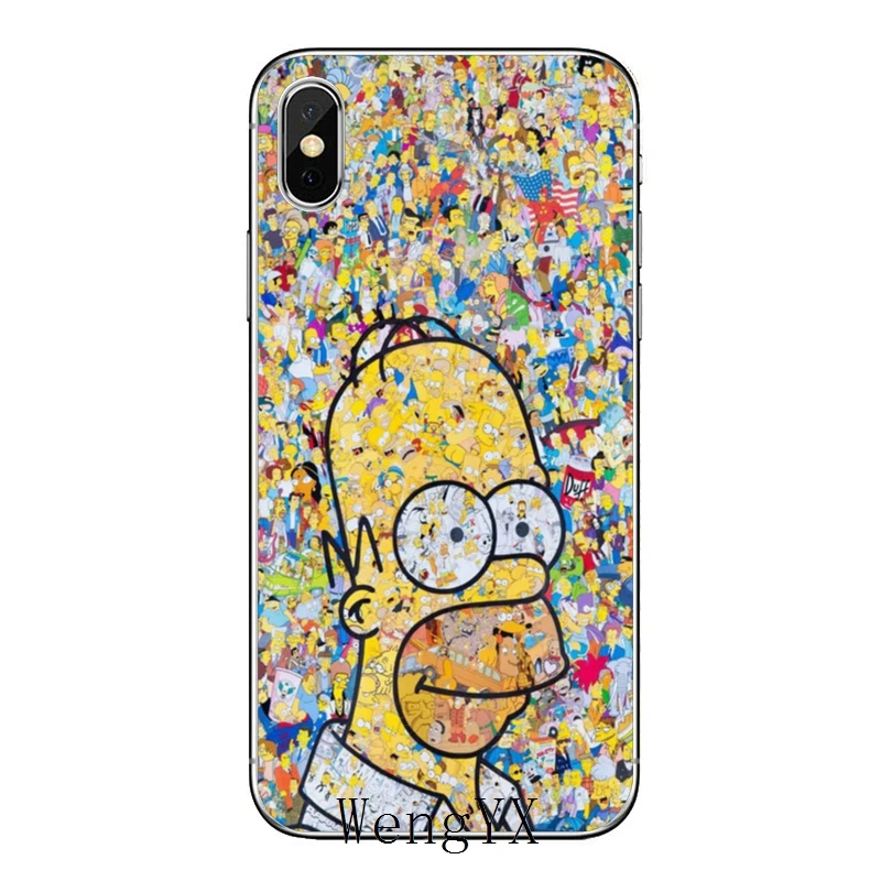 For Samsung Galaxy S10 Lite S9 S8 S7 S6 edge Plus S5 S4 Note 9 8 5 4 mini Bart Simpson cartoon Accessories phone case