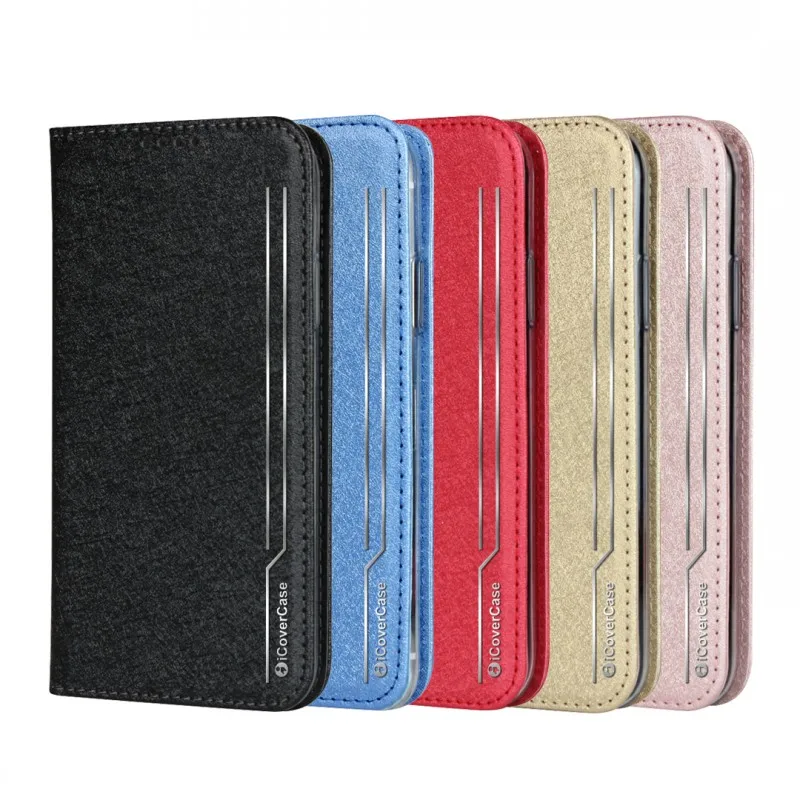Магнитный кожаный флип чехол iCoverCase для iPhone 7 Plus телефонный 11 Pro 5 5s SE 2020 SE2 6 6s 8 X XR XS Max