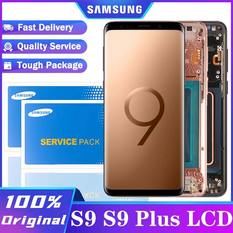 Супер AMOLED с ЖК дисплеем рамкой для SAMSUNG Galaxy S9 G960 Plus G965 дисплей сенсорный экран