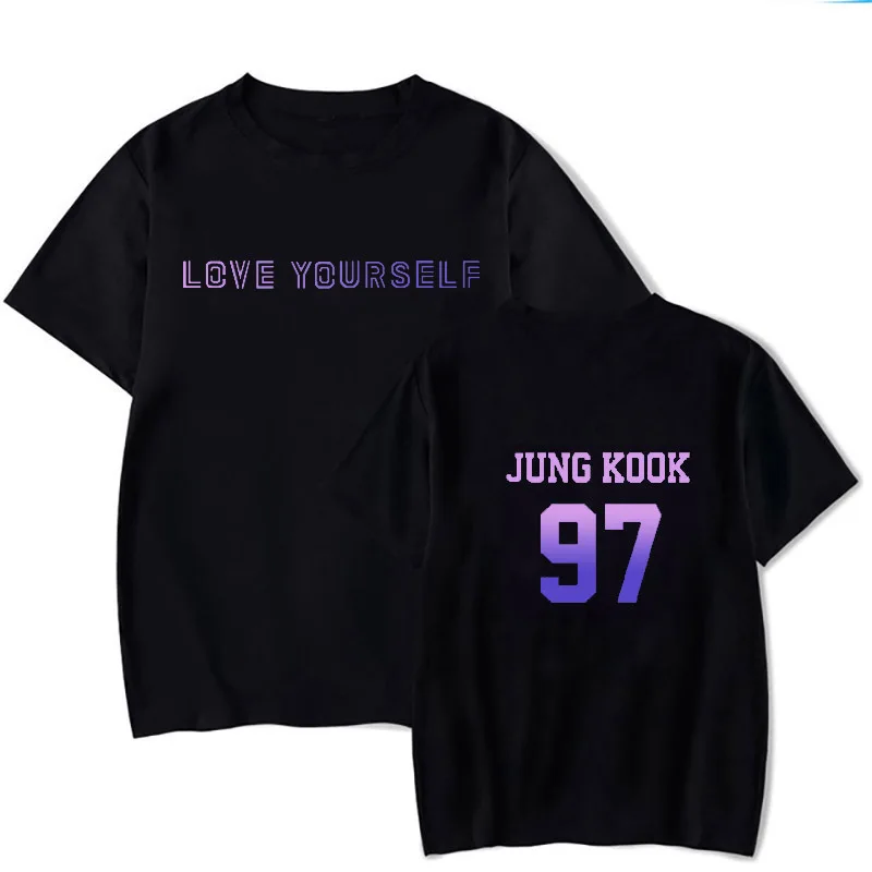 Футболка для мальчиков Kpop Bangtan одежда в стиле хип хоп 92jin 97 футболка с буквенным