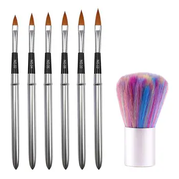 

6pcs Delicate Nail Art Pen Brush Nail Painting Tool Nail Art Tool Nail Art Accessories Supplies for Women Female with 1pc Brush