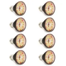 

XRYL CN DE US RU UK 40W E27 56LED Full Spectrum PAR Fitolamp Grow Light Plant Growing Bulb Indoor Lamp for Flowers Seeds Plants