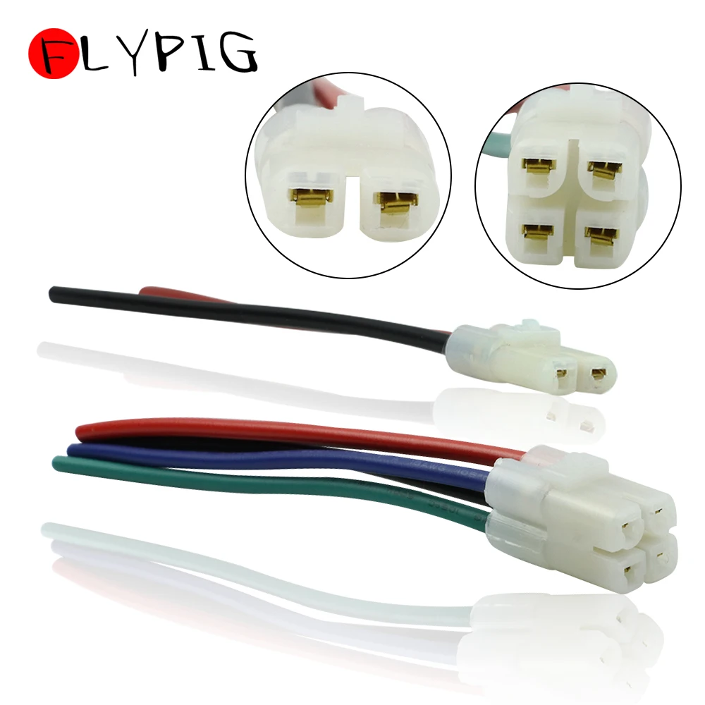 FLYPIG CDI WIRE CABLE HARNESS PLUG CONNECTOR FOR 4-STROKE GY6 CHINESE SCOOTER MOPED ATV TAOTAO VIP ROKETA JONWAY SUNL 