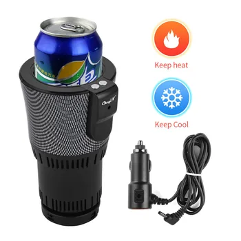 

12V Heating Cooling Car Cup Holder Auto Tea Warmer Drinks Cooler Smart Car Office Cup Mug Holder Cooling Beverage Travel Cans 31