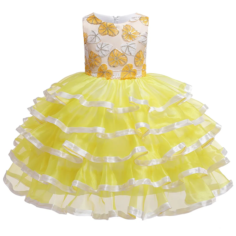 Детские платья для девочек с золотой вышивкой; элегантное праздничное платье для девочек; свадебное платье для маленьких девочек; одежда для благодарения