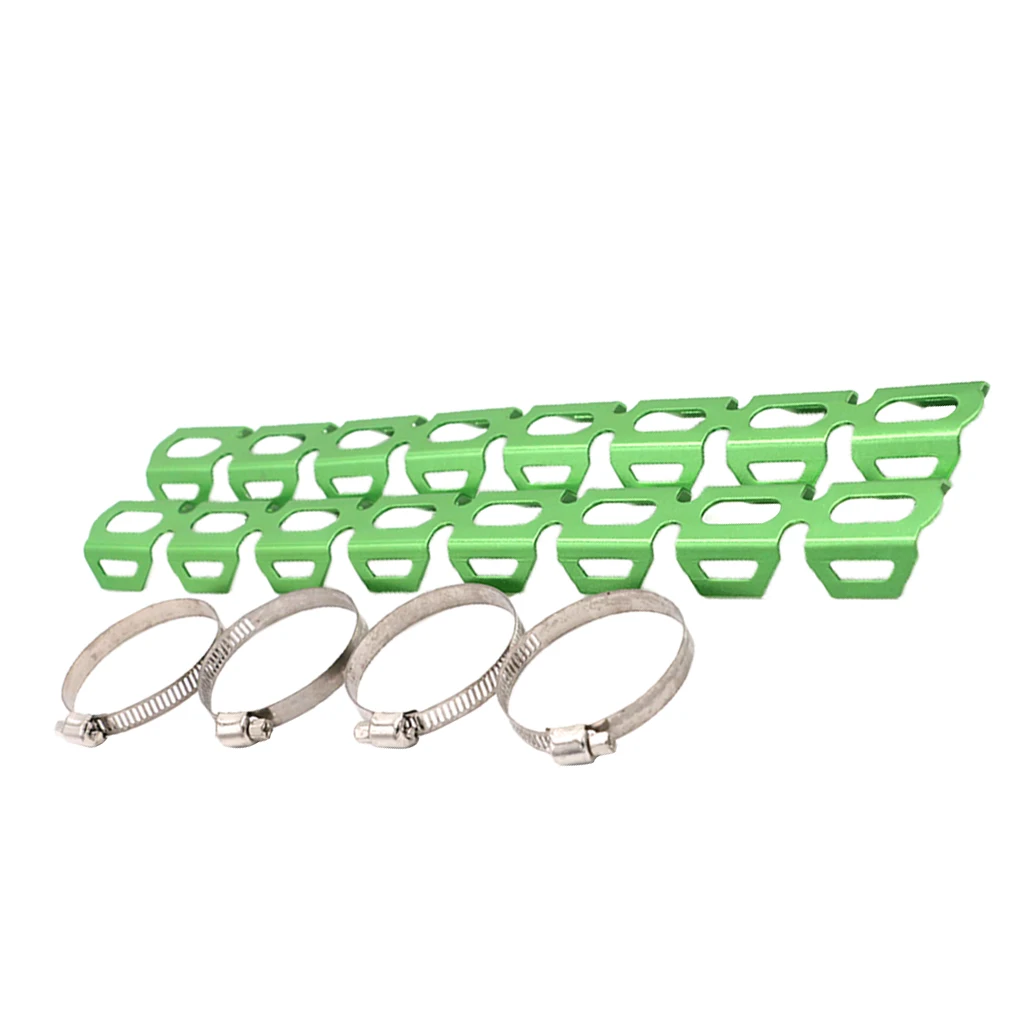  4 Colors Heat Shield Motorcycle Exhaust Muffler Pipe Leg Protector with 4 Clamps for BMW R1200GS Universal