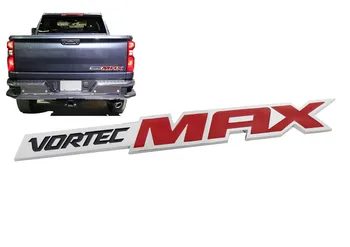 

Chrome Red VORTEC MAX for Sierra Silverado Trunk Emblem Decal Badge Sticker
