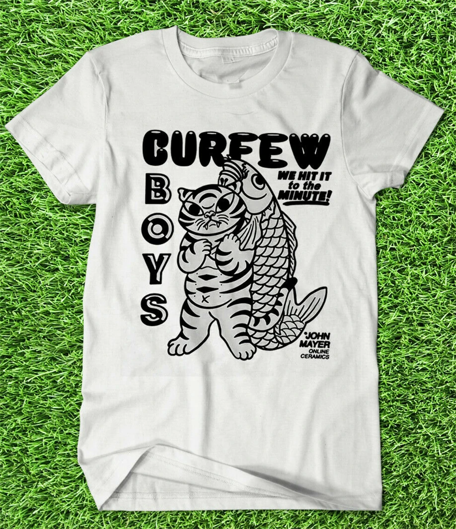 Hot New John Mayer Online Ceramics 2019 Tour T-Shirt - Curfew Boys Cotton Short Sleeve Tee Shirt |
