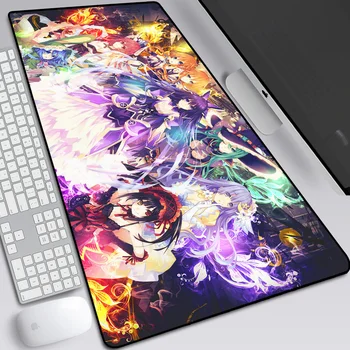 

Date·a·live Waterproof Large Pad Mouse Mat Anime Print Computer Gamer Locking Edge Mousepad Keyboard Mice 30x80cm