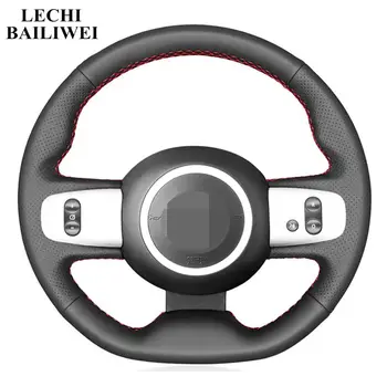 

Hand-stitched DIY Black Artificial Leather Car Steering Wheel Cover For Renault Twingo RS 2014-2019 Twingo 3 2014-2019