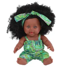 Baby Realistic Doll Toy African Black Emulated Doll Soft Children Reborn Play House Toys Chistmas New Year Birthday Gift Baby Realistic Doll Toy African Black Emulated Doll Soft Children Reborn Play House Toys Chistmas New Year Birthday Gift