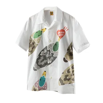 

Best Quality HUMAN MADE Shirts Men Women 1:1 Duck Printing Top Tees HUMAN MADE Shirts