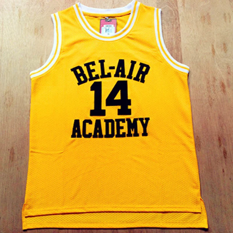 Фильм Уилл Смит № 14 Bel-Air Academy баскетбольная майка № 25 Carlton Bank черная желтая Зеленая Мужская футболка жилет колледж Джерси