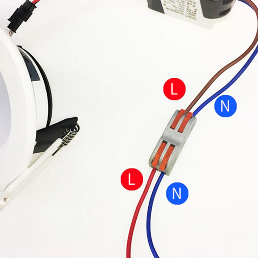 

10pcs Connector 2-Position Quick Terminal Block And Cable Docking Terminal Universal Wiring Cable Connector