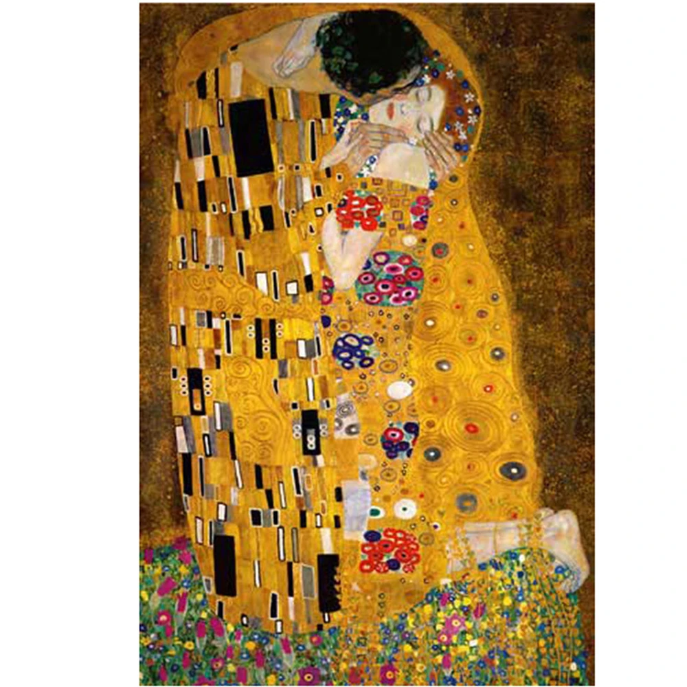 Набор для вышивки крестом Klimt холстом 11 карат DMC нитки рукоделие ручная работа |