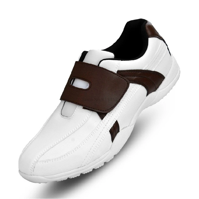 Для мужчин s Гольф обувь из микрофибры на открытом воздухе кроссовки для Для мужчин легкий дышащий материал без шипы для гольфа Training обувь