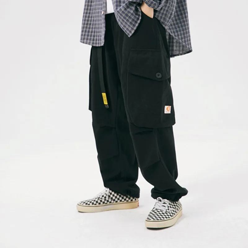 

Yi dao Vintage 20 Spring Clothing New Style Japanese-style Retro Multi-pockets Straight-leg Pants BOY'S Popular Brand Versatile