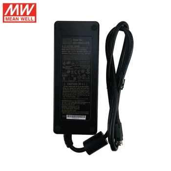 

MEAN WELL GST120A24-R7B Industrial Level VI Desktop Adapter 110V/220V AC to 24V DC 5A 120W Adaptor Power Supply Power DIN 4Pin