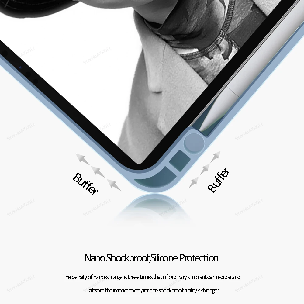 iPad Air 4 Case Air 5 iPad Pro 11 Case Pro 12.9 5th Generation Funda Wireless Charge Pencil Holder ipad case tablet case
