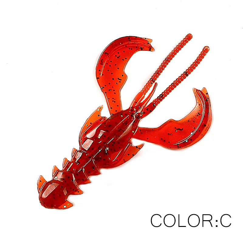 Fishing lure Supercontinent Crazy Lures 65mm/10pcs 40mm/20pcs Soft Lure shrimp Lobster Soft Plastic