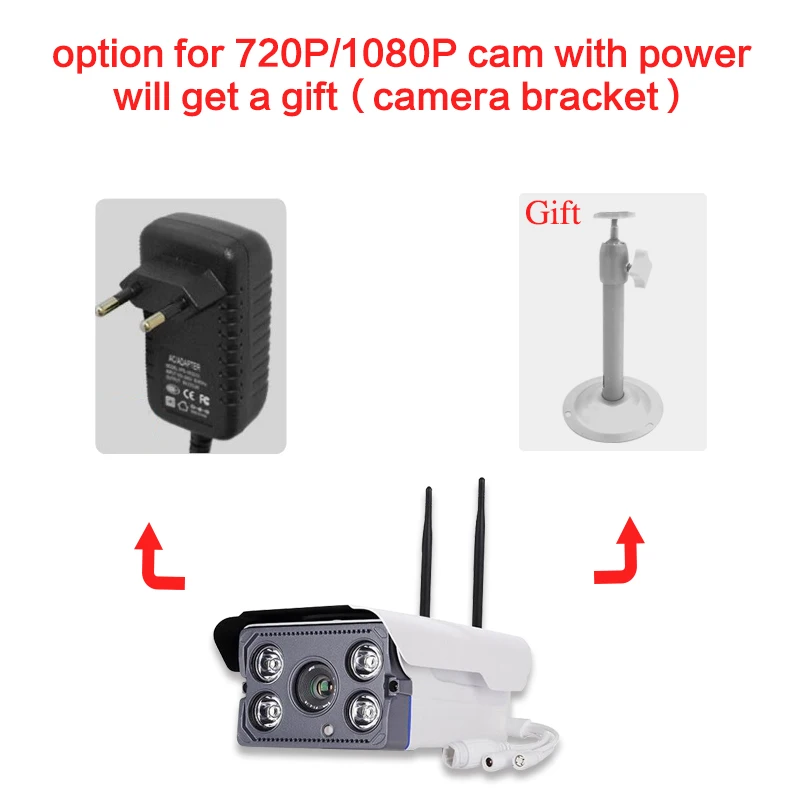 720P /1080P HD WIFI CCTV IP камера Bullet IR Wireness наружная Водонепроницаемая аудио вид телефона