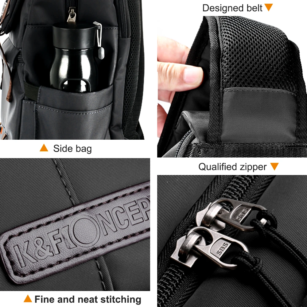 Câmera de Grande Bolsa de Viagem Multifuncional à Prova Água para Canon Bolsa da Câmera Conceito Capacidade Mochila Dwaterproof Nikon Sony Fotografia k & f - Image 4