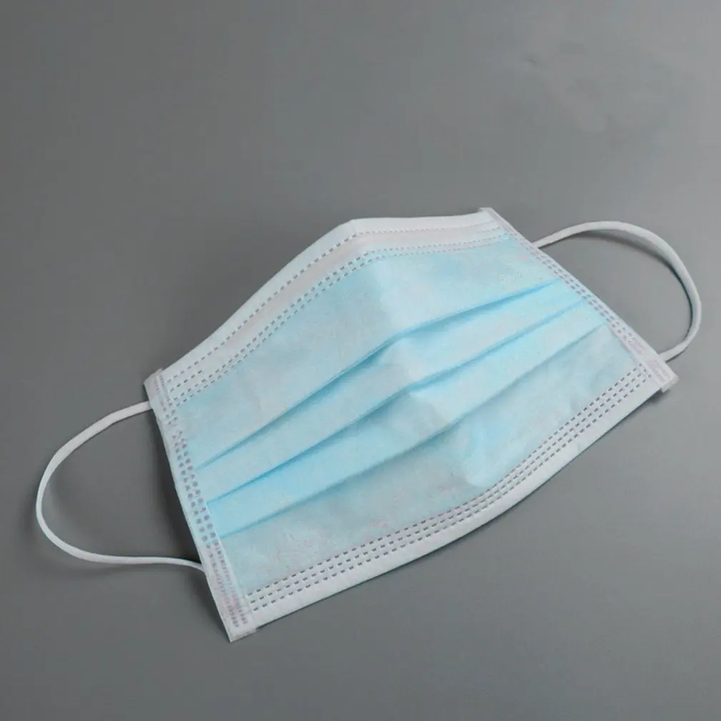 

1 Box Non-woven 3-Ply Anti-Dust Medical Surgical Face Mouth Masks Respirator With Elastic Ear Loop Non-Toxic Safety Mask