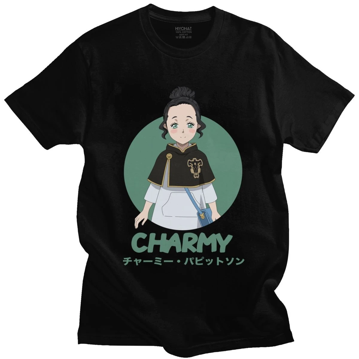 Kawaii Black Clover Tshirt Short Sleeved Cotton Charmy Pappitson T Shirt Leisure Japanese Anime Manga Tee Shirts Clothing Gift T Shirts Aliexpress